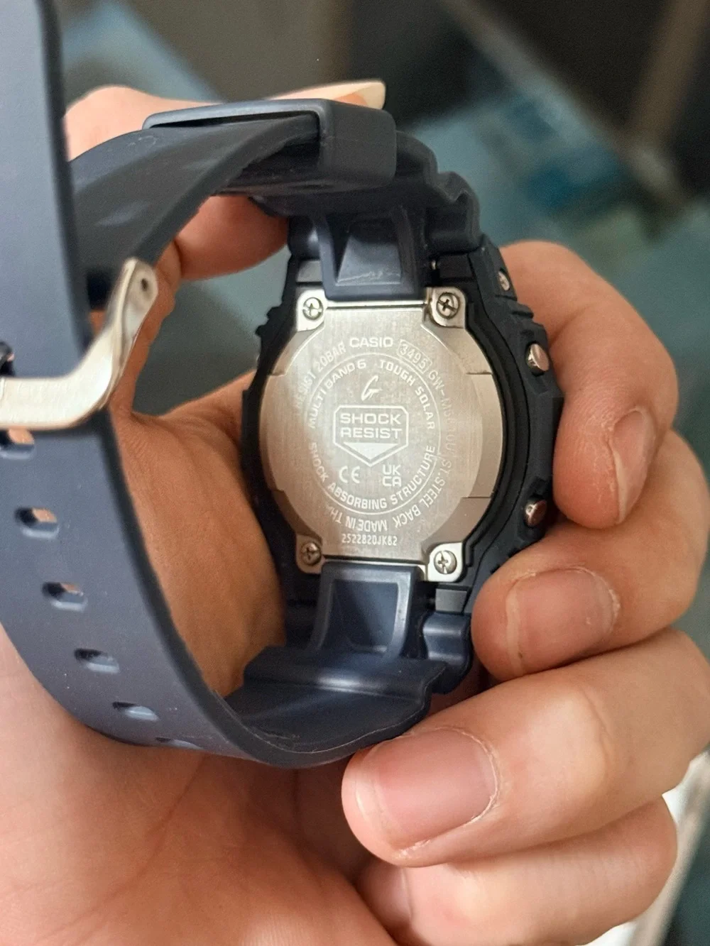 G-SHOCK multi band 6 Men's Digital Watch in Matte Blue - Durable Sport Style
